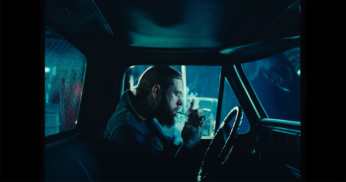 Screenshot of Post Malone music video