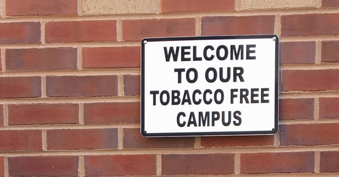 welcome to our tobacco free campus finish flavors