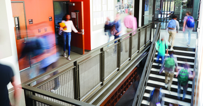 Students in hallway