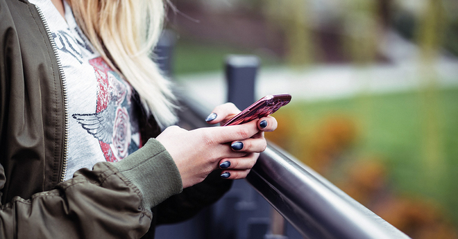 Girl texting