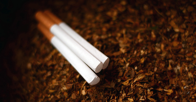 Cigarettes on the ground