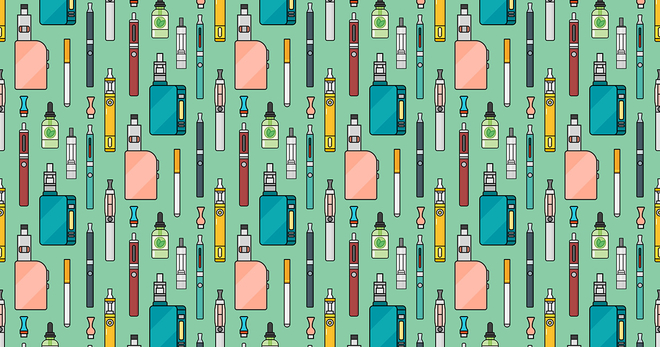Colorful vaping devices 