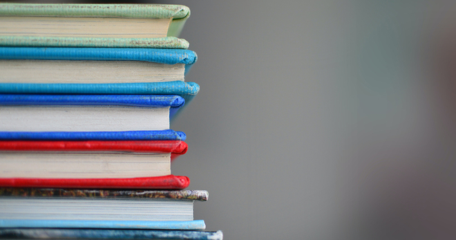 A stack of books